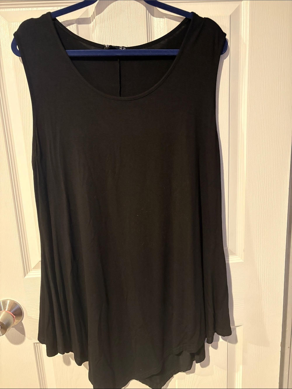Thanth XXL Sleeveless Black Women's Swing Tank Top